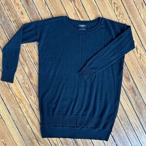 All Saints black cashmere long  sweater